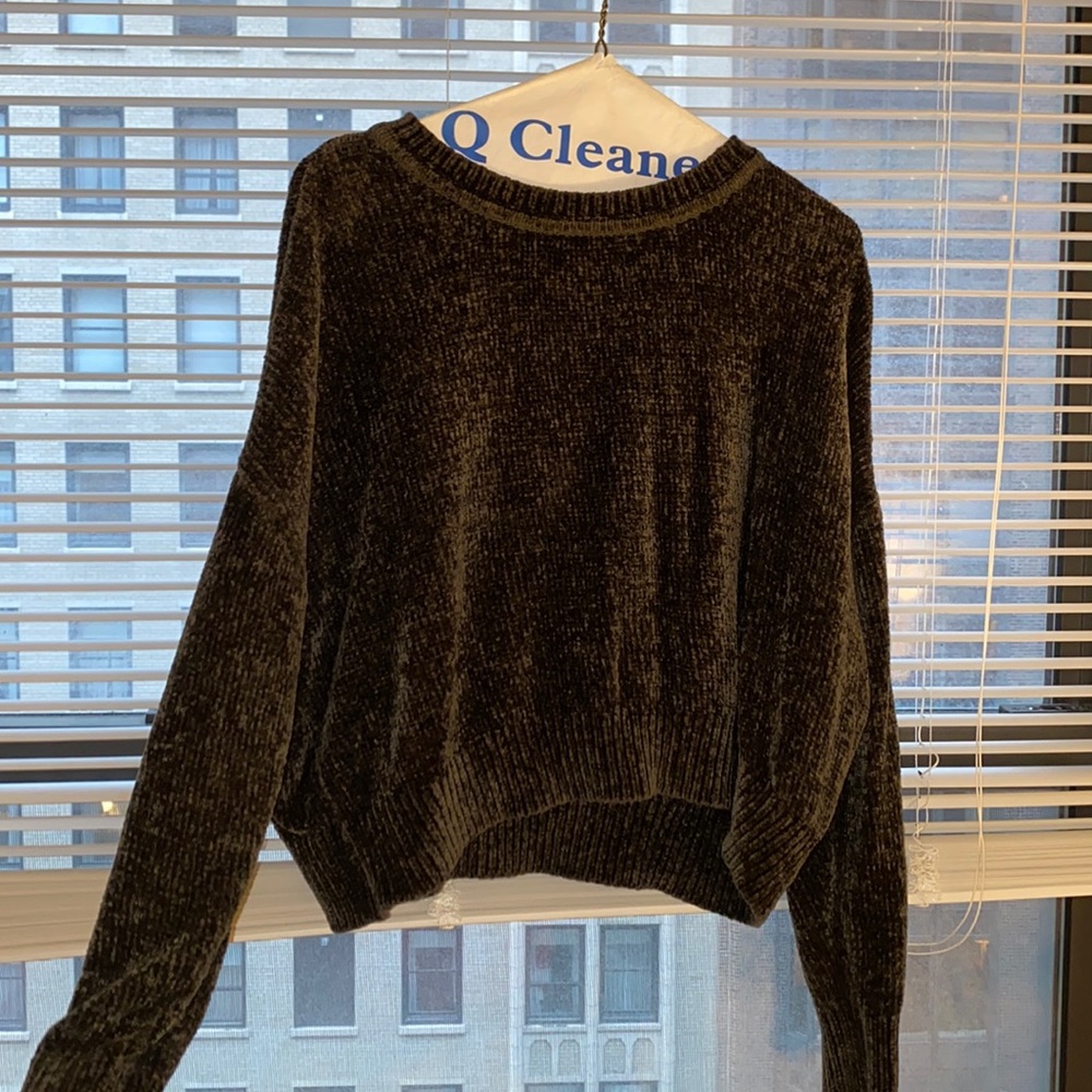 Dark green, fleece sweater
